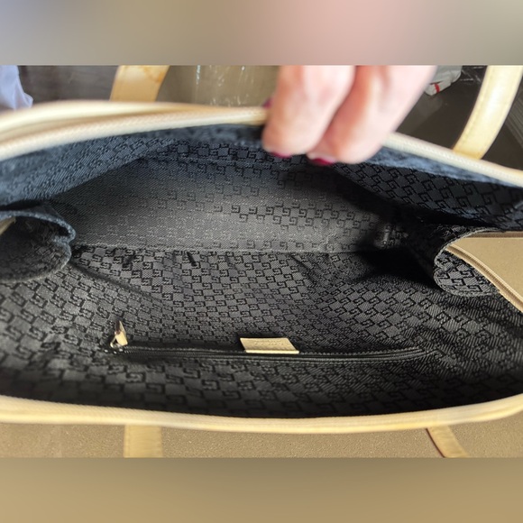 Gucci Vintage Leather Tote Bag Beige - Picture 7 of 12